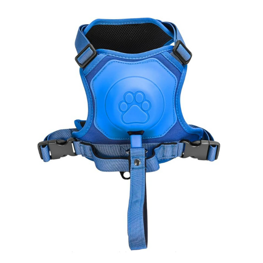 Arnés Para Perro Con Correa Retráctil - Azul