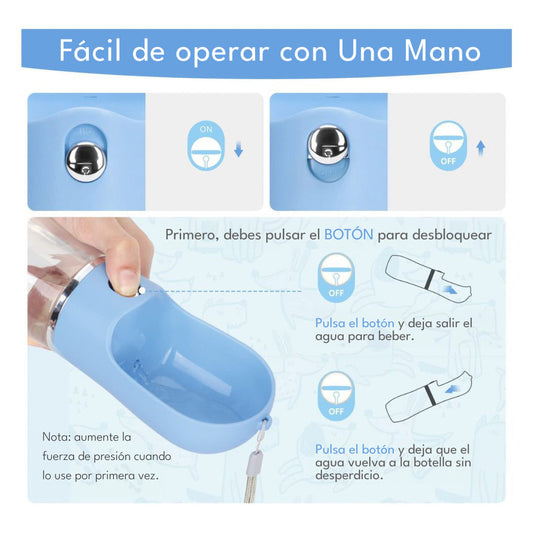 Dispensador de Agua Portátil para Mascotas – 500 ml - Pro Outdoor