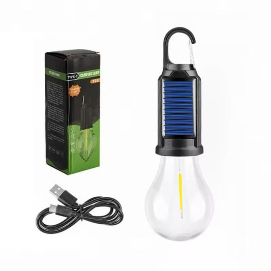 Pack x2 Lámparas Solares Camping - Carga Solar/USB - IPX4 - 3 Modos de Luz